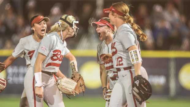 Alabama softball players in Clearwater